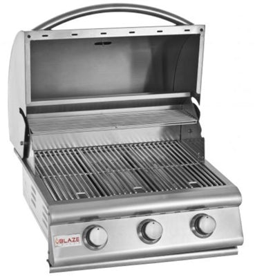 Blaze 3 Burner 25" Stainless Grill with Cart