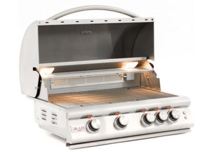 Blaze 32" 4-Burner LTE Gas Grill With Rear Burner and Built-in Lighting System - Marine Grade Upgrade Available