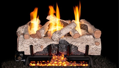 RealFyre Charred Aged Split Oak Vent-Free Gas Log Set