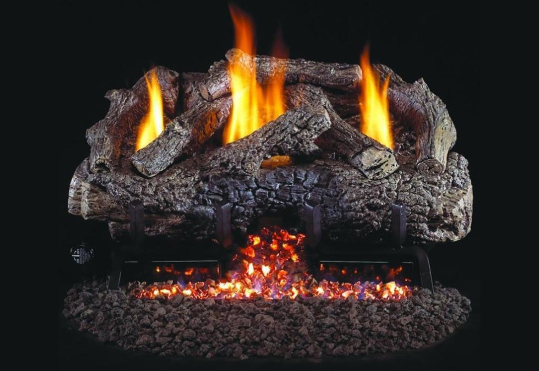 RealFyre Charred Frontier Oak Vent-Free Log Set
