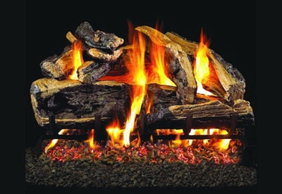 RealFyre Charred Rugged Split Oak Vented Log Set