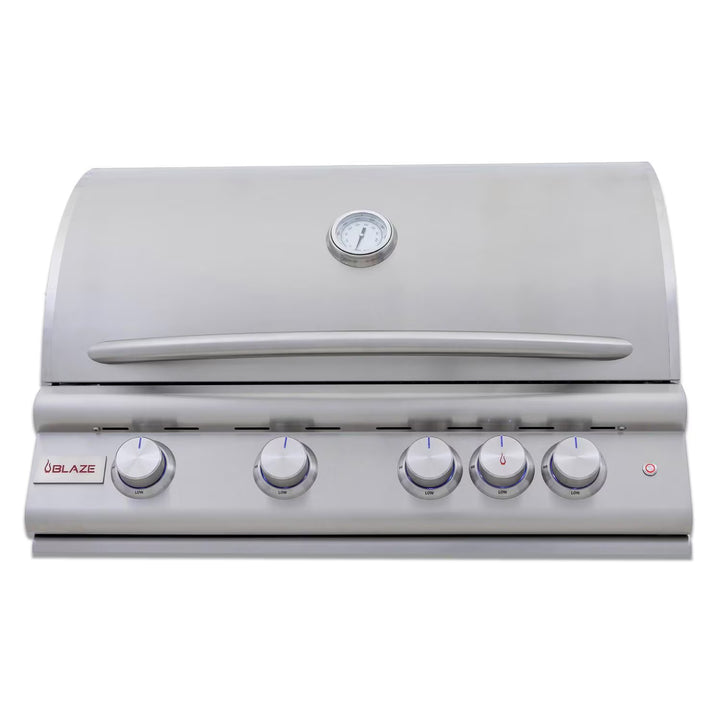 Blaze 32" 4-Burner LTE Gas Grill With Rear Burner and Built-in Lighting System - Marine Grade Upgrade Available